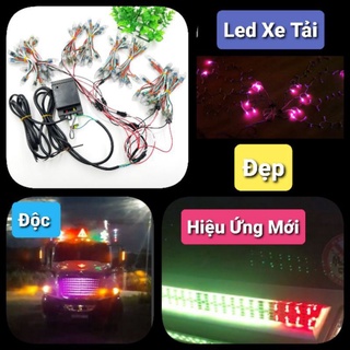 Bộ led galang xe tải phiên bản 2021❤️bộ led full mặt nạ trang trí xe tải cực đẹp theo lựa chọn
