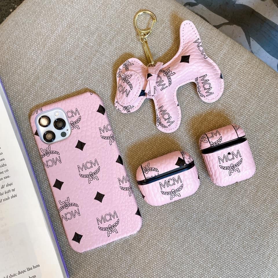 Ốp da M.C.M hường iphone 7plus/8plus/X/Xs/Xsmax/11/11promax/12promax/13promax