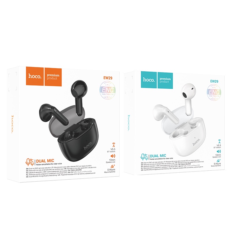 Tai nghe nhét tai HOCO. EW29 Bluetooth 5.3 âm thanh sống động có 2 micro