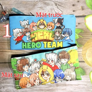Túi bút hero team/ Túi đựng bút đựng đồ dùng học tập