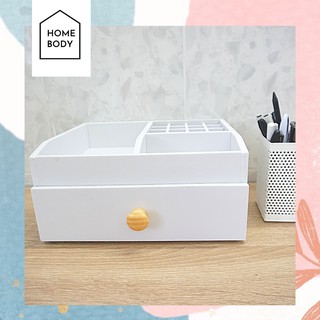 Tủ đựng mỹ phẩm homebody 1 ngăn màu trắng