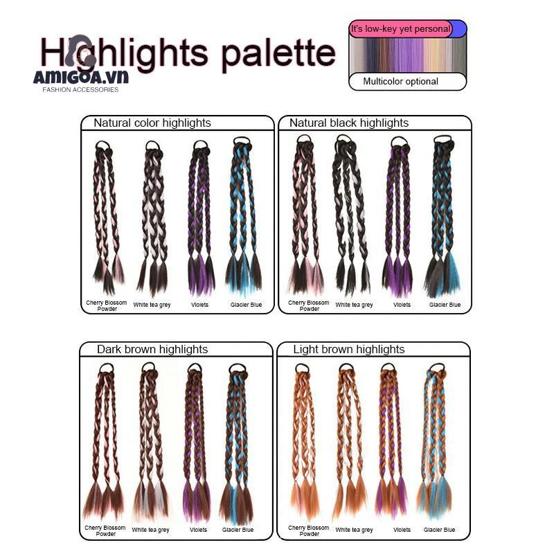 ✨✨Mới Dây Buộc Tóc Đuôi Ngựa Bằng Cao Su Tổng Hợp Tự Nhiên Dành Cho Nữ