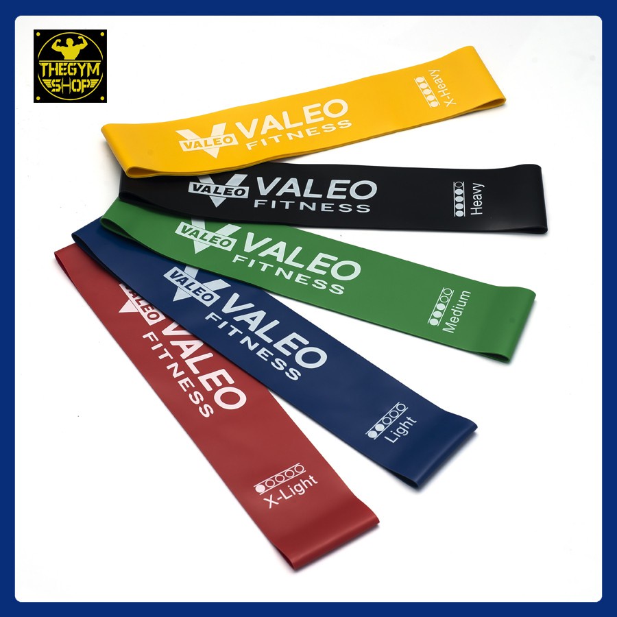 Dây kháng lực mini band Valeo Fitness tập mông, dây kháng lực cao su tập gym resistance miniband