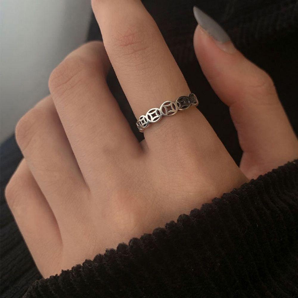 Nhẫn Thép Không Gỉ Hình Dream Catcher Phong Cách Vintage Thanh Lịch Dành Cho Nam Và Nữ