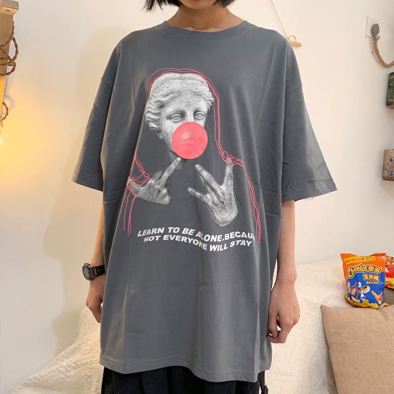 Áo thun tay lỡ unisex Learn to be