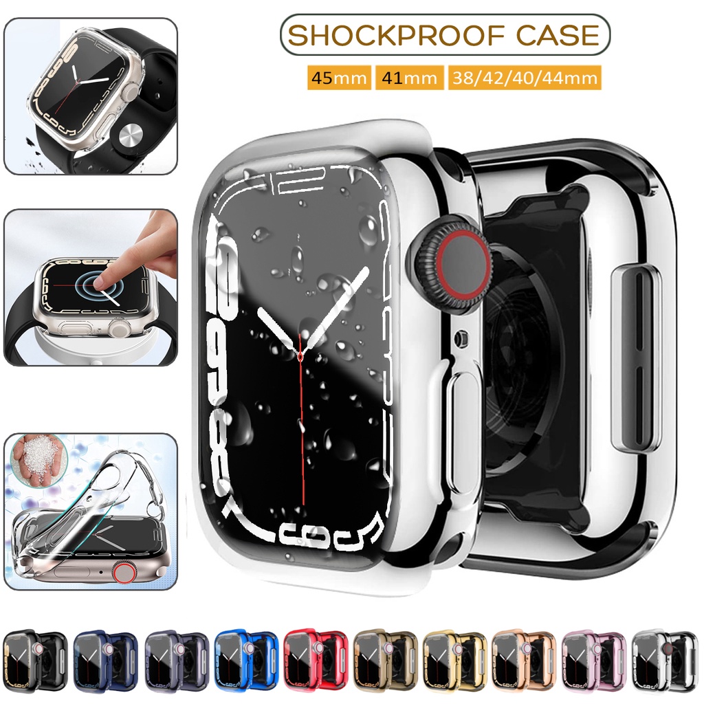Ốp TPU Mềm Trong Suốt Bảo Vệ Mặt Đồng Hồ iWatch 4/5/6/SE/7 44MM 40MM 41MM 45MM