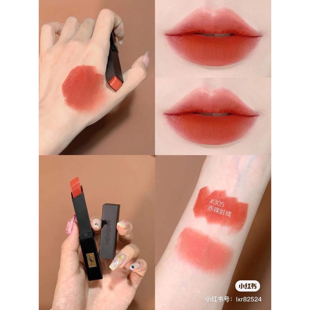 Son thỏi YSL The slim Velvet Radical bản mới 2021 màu 301 302 305 307