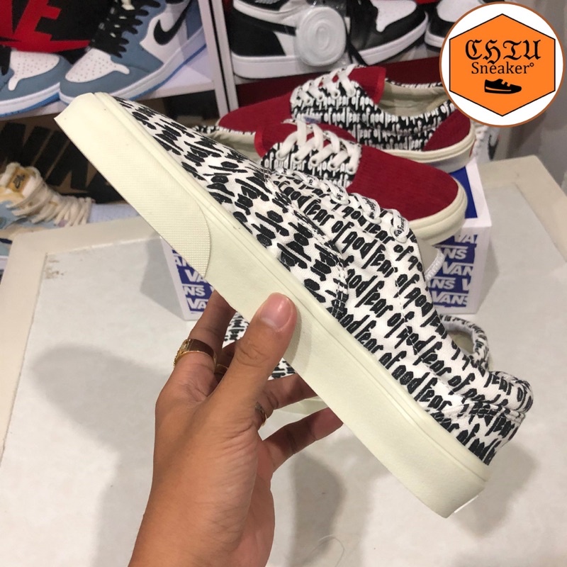 Giày lười nam nữ Vans Fear of god phiên bản đẹp Full box giày sục Vans cổ thấp fear of god