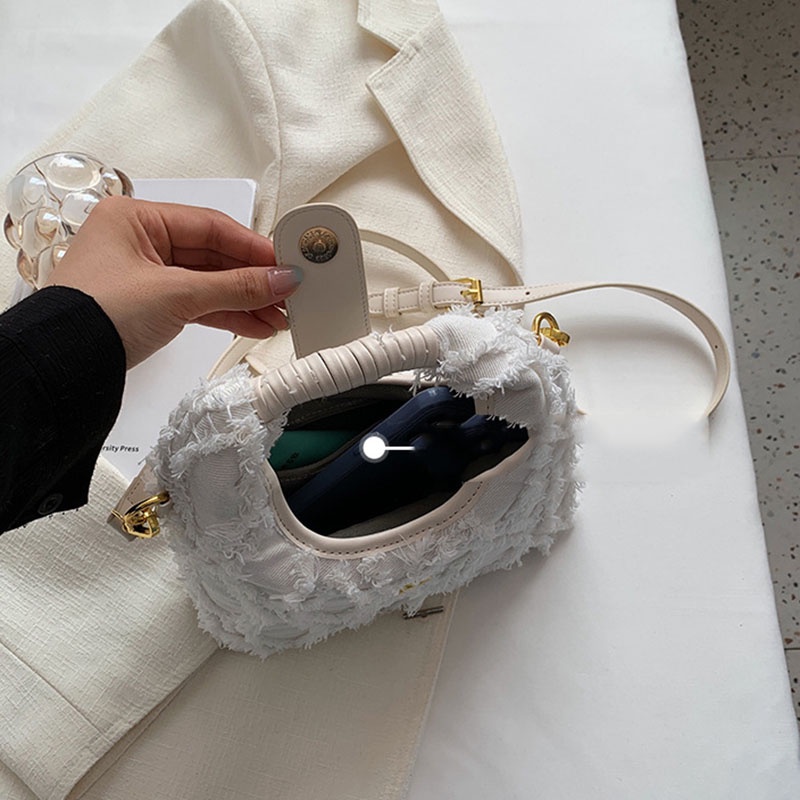 Túi IELGY đeo chéo bằng denim thời trang cho nữ