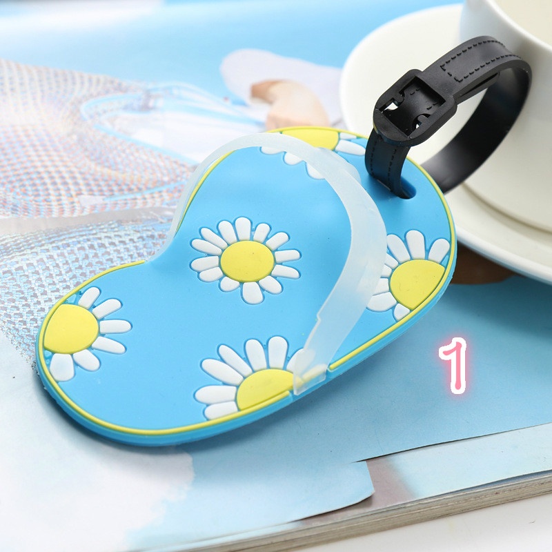 Thẻ Đánh Dấu Hành Lý Hình Dép 3D Bằng Silica gel