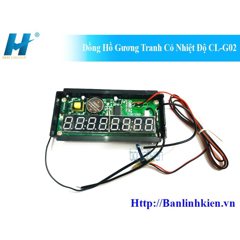 BLK Đồng Hồ Gương Tranh Có Nhiệt Độ CL-G02