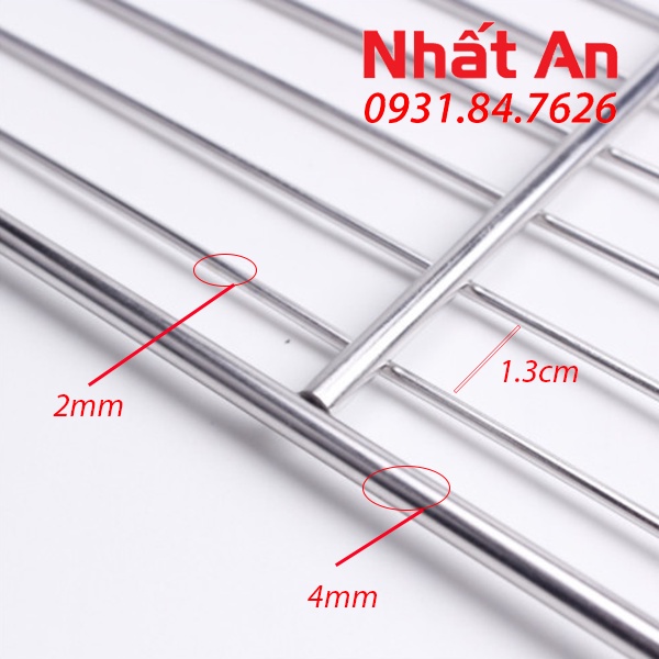 Rack phơi bánh inox 40x60cm (Có 2 loại)
