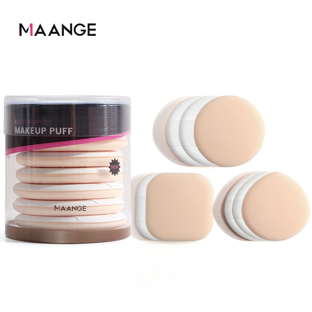 Hộp 8 Bông Đánh Phấn Trang Điểm MAANGE 30g