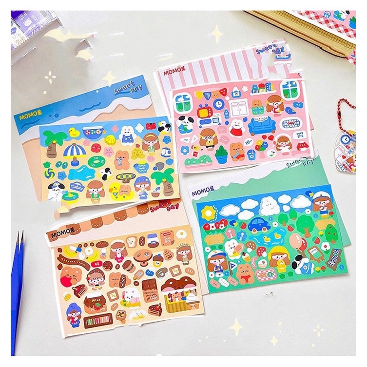 Sticker Hàn Quốc bling theo chủ đề