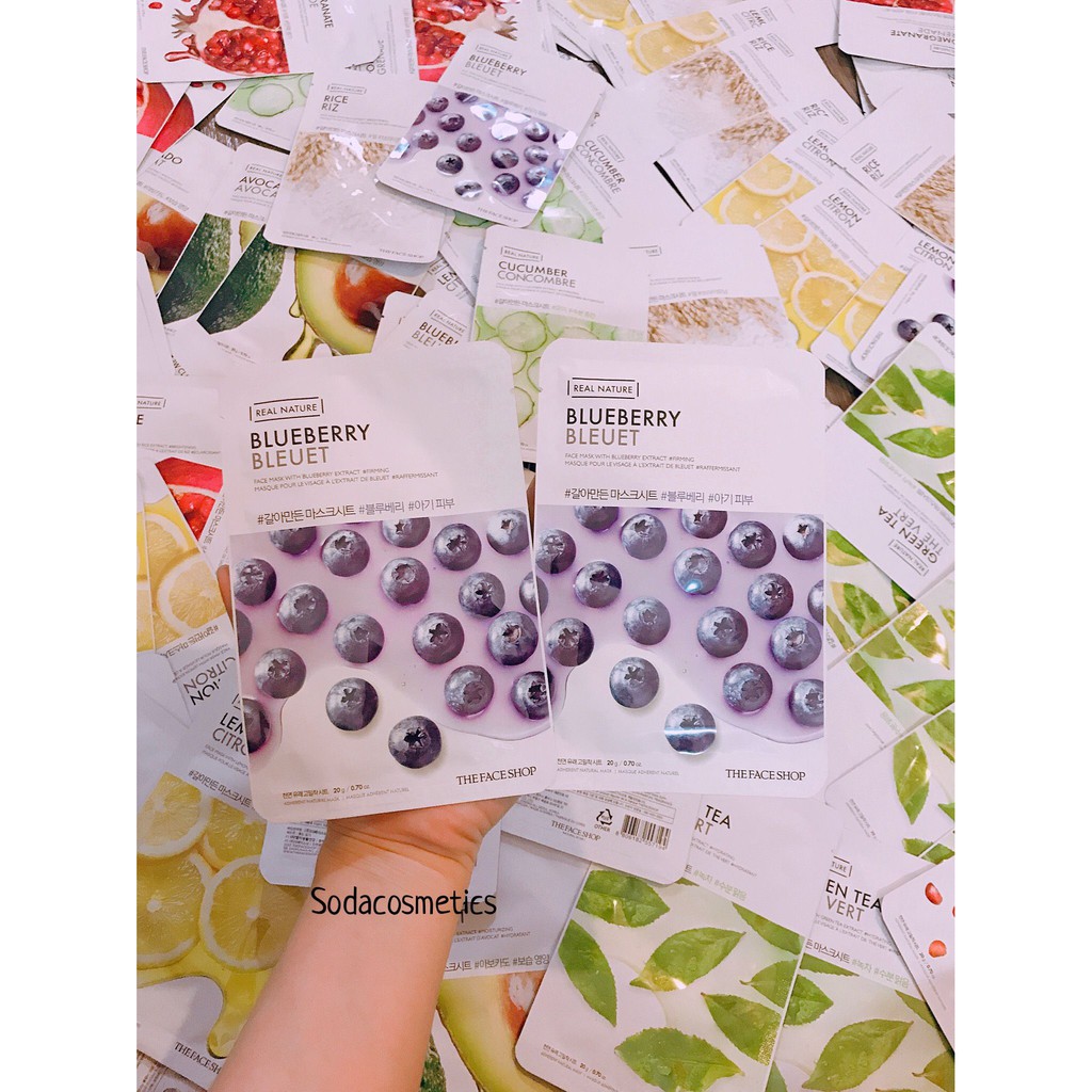 MẶT NẠ GIẤY CHIẾT XUẤT TỪ THIÊN NHIÊN  REAL NATURAL FACE MASK