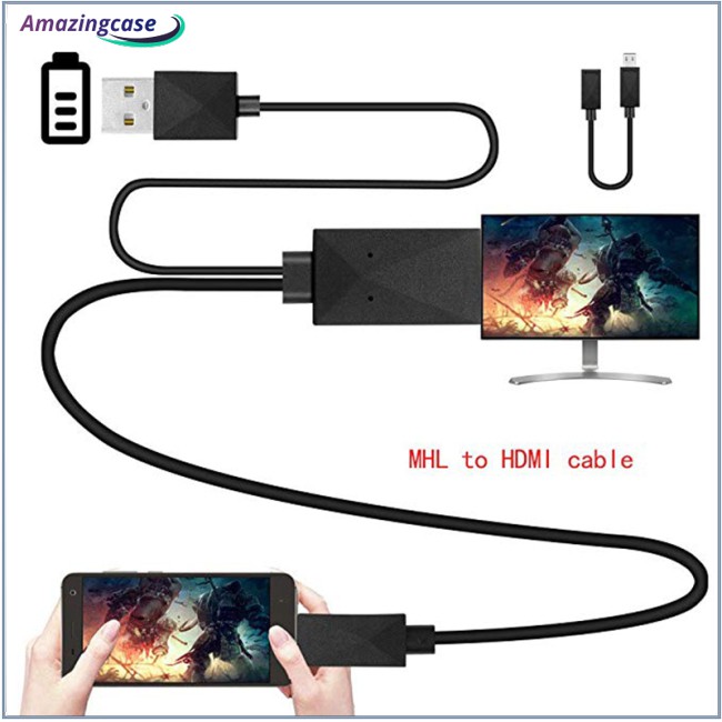 Cáp chuyển đổi 5 pin & 11 Pin Micro USB MHL sang HDMI 1080P HD TV cho điện thoại Android