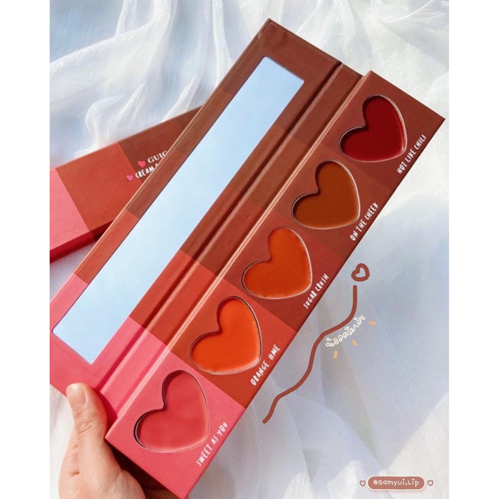 GUICAMI - Bảng 5 màu má hồng dạng kem