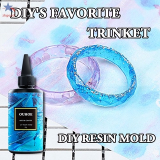 UV Resin Hard Acrylic Ultraviolet Clear Transparent Craft Jewelry Mold for DIY
