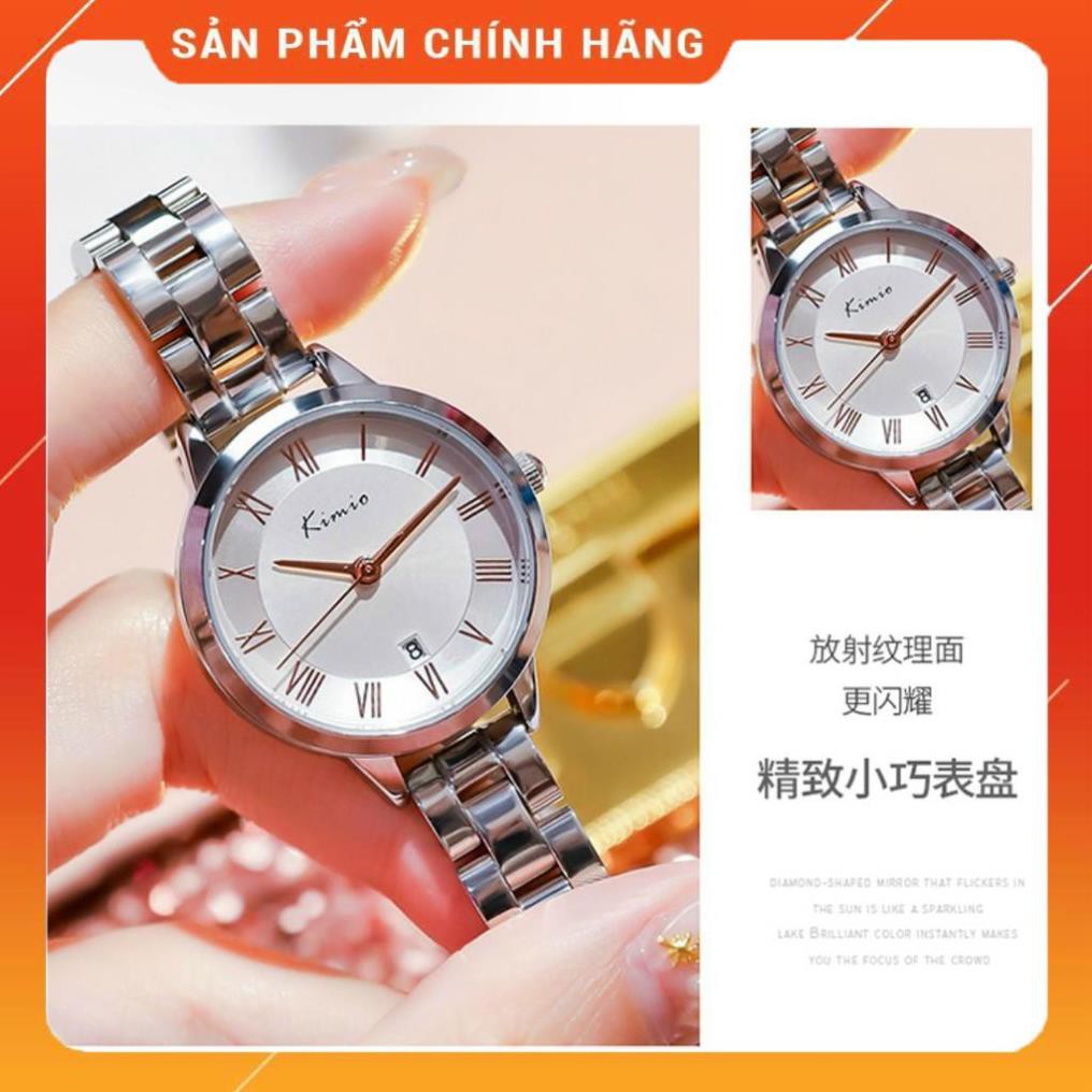 Hàng Cao Cấp -  Đồng hồ - NỮ- KIMIO 6379 sang chảnh - Hàng Nhật ( Silver) - lỗi 1 đổi 1