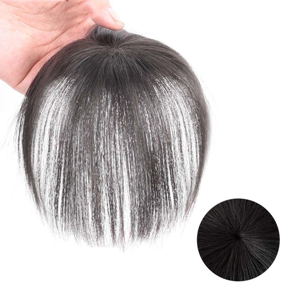 Miếng Đệm Tóc Giả Nối Dài Vô Hình Bằng Sợi Tổng Hợp Dày Dặn Màu Trắng Thời Trang