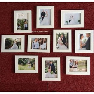 (Tặng kèm đinh treo) Combo 10 khung hình trang trí kích thước 13x18cm treo tường (không kèm ảnh)