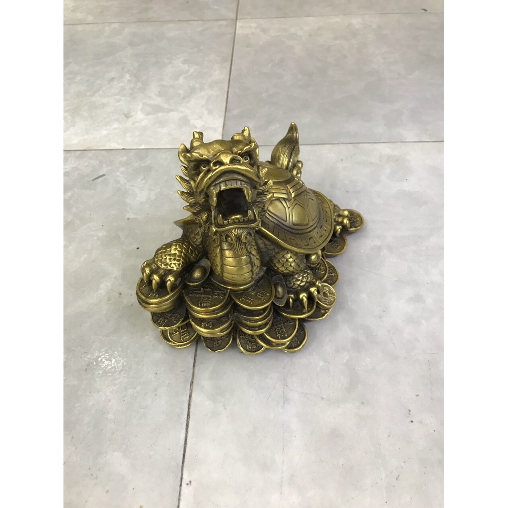 Rùa Đầu Rồng ( Long Quy ) vật phẩm phong thuỷ Các cỡ bằng đồng