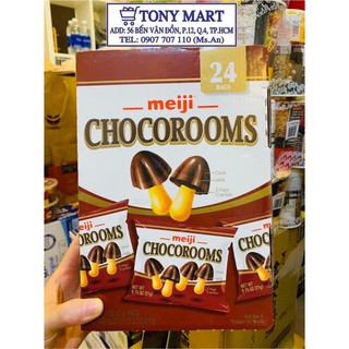 THÙNG CHOCOLATE NẤM 24 TÚI 510G MEIJI CHOCOROOMS - NHẬT BẢN