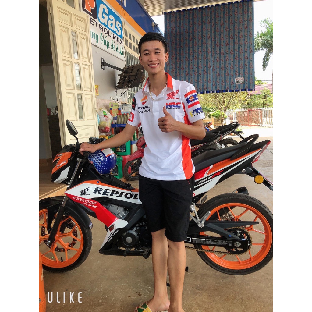 Áo thun tem xe các mẫu Honda Repsol, Yamaha, Suzuki, Ducati  - THUN LẠNH