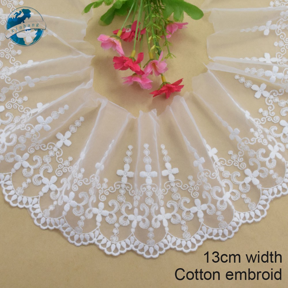 Dải Dây Ren Hoa Xinh Xắn 13cm