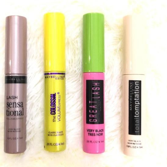 (hàng Mới Về) Set 4 Mascara Maybelline Mini Cỡ Vừa Đặc Biệt