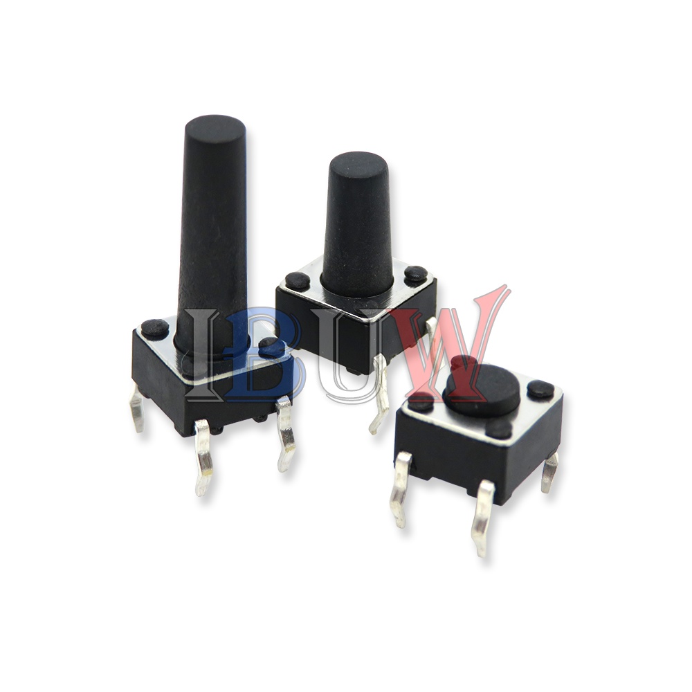 Set 100 Công Tắc Cảm Ứng 6x6x4.3 6x6x5 6x6x6 6x6x7 6x6x8 4pin Chất Lượng Cao 6*6*5