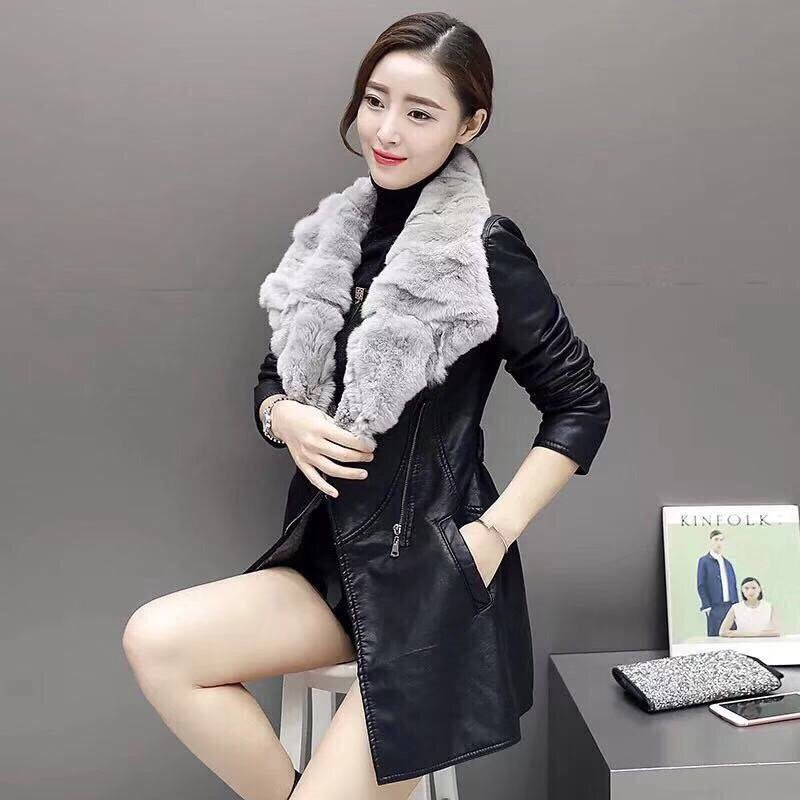 Aó Khoác Da Dáng Dài Cao Cấp