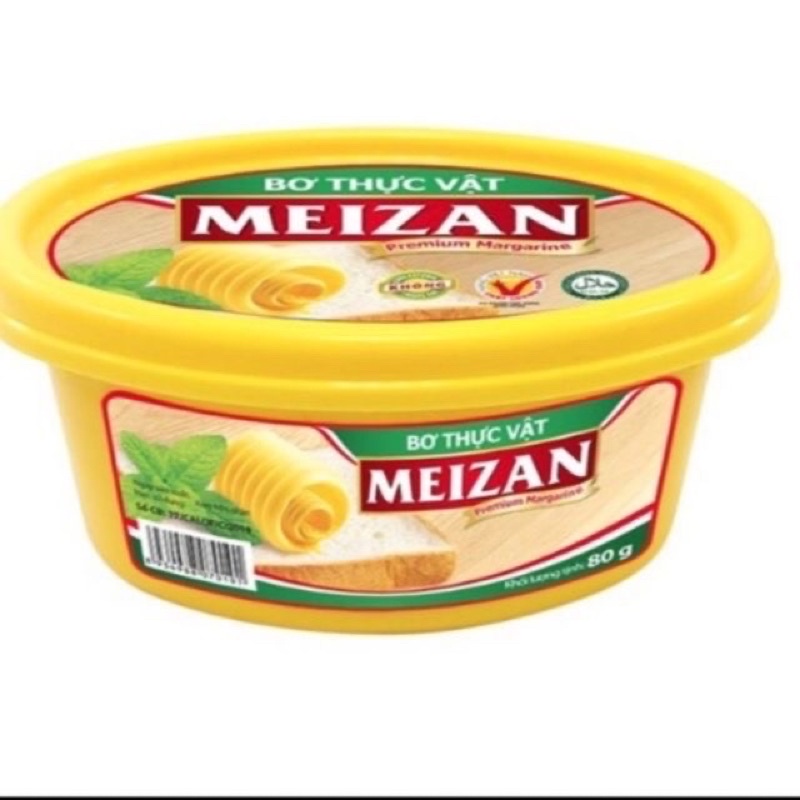 Bơ thực vật Tường An Margarine/Meizan 80g /200g date xa 2022 | BigBuy360 - bigbuy360.vn