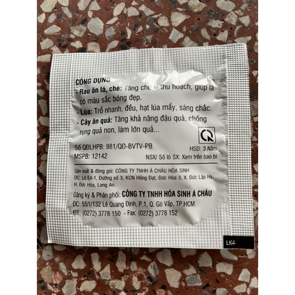 1 viên 5gr kích thích sinh trưởng Ga3 AC GABA-CYTO ( hàng chuẩn hóa sinh Á Châu)