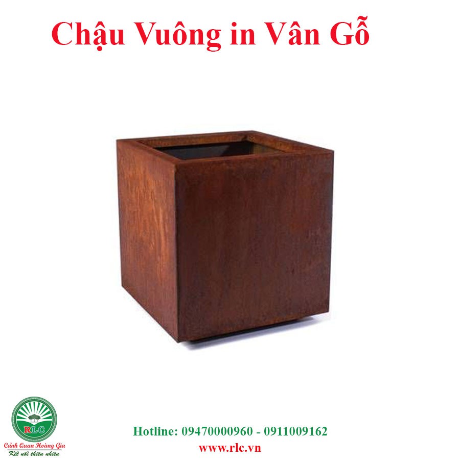 Chậu Composite Vuông Thấp MG-1002, Kích Thước R35*C35