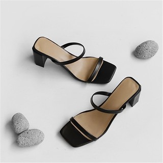 Dép Nữ 5CM 2 Quai Thời Trang Đế Vuông - MÃ G2