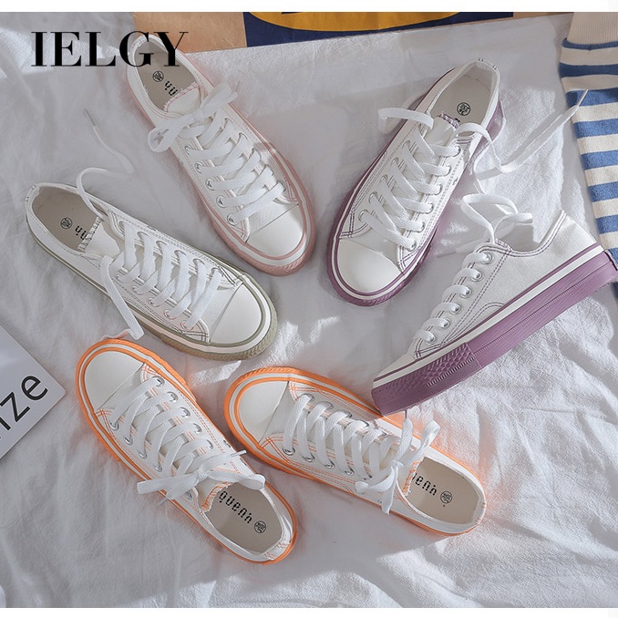 Giày Thể Thao Canvas Phong Cách Retro Hàn Quốc Cho Nữ