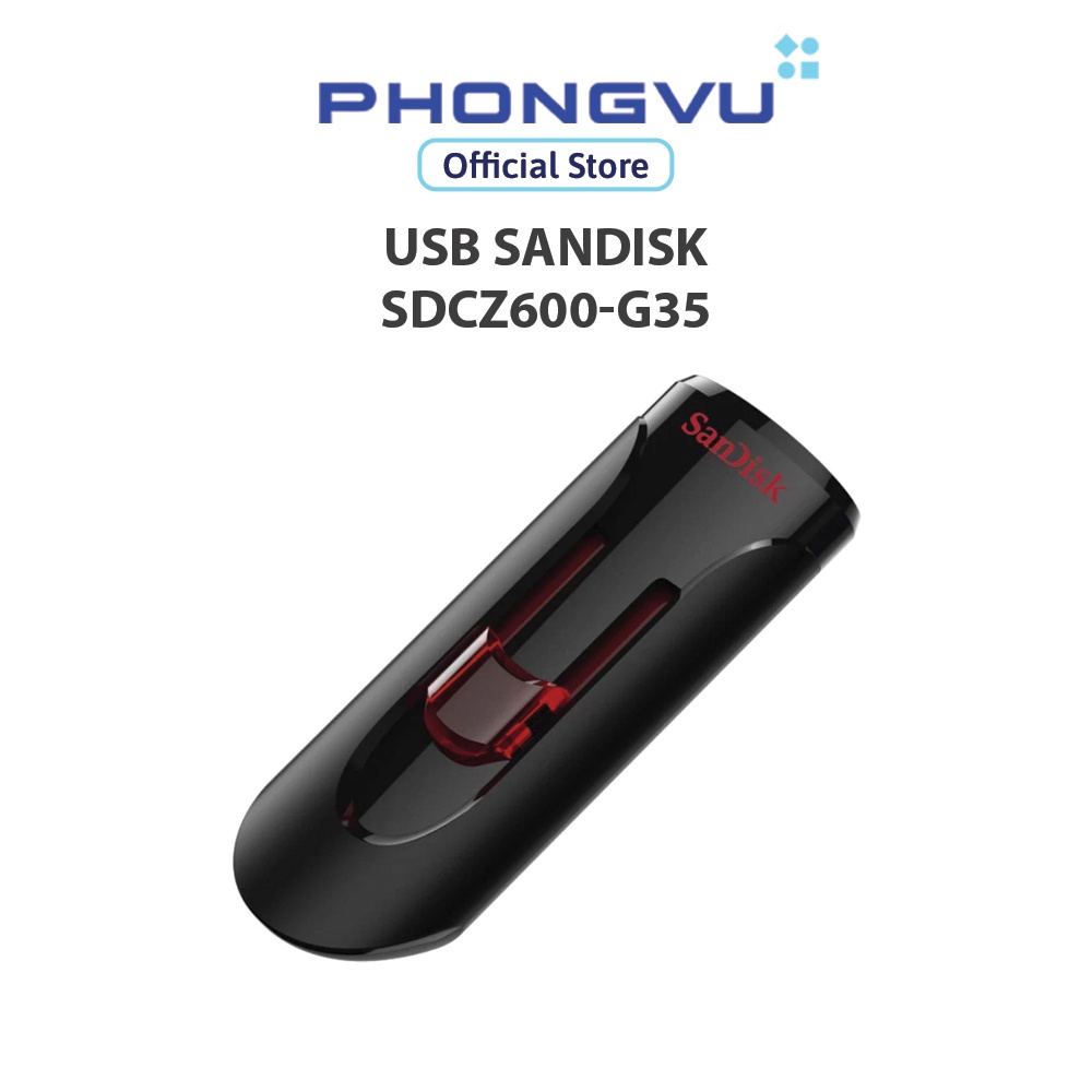 USB SanDisk Cruzer Glide USB 3.0 (SDCZ600-G35) (16GB/32GB)- Bảo hành 60 tháng | BigBuy360 - bigbuy360.vn