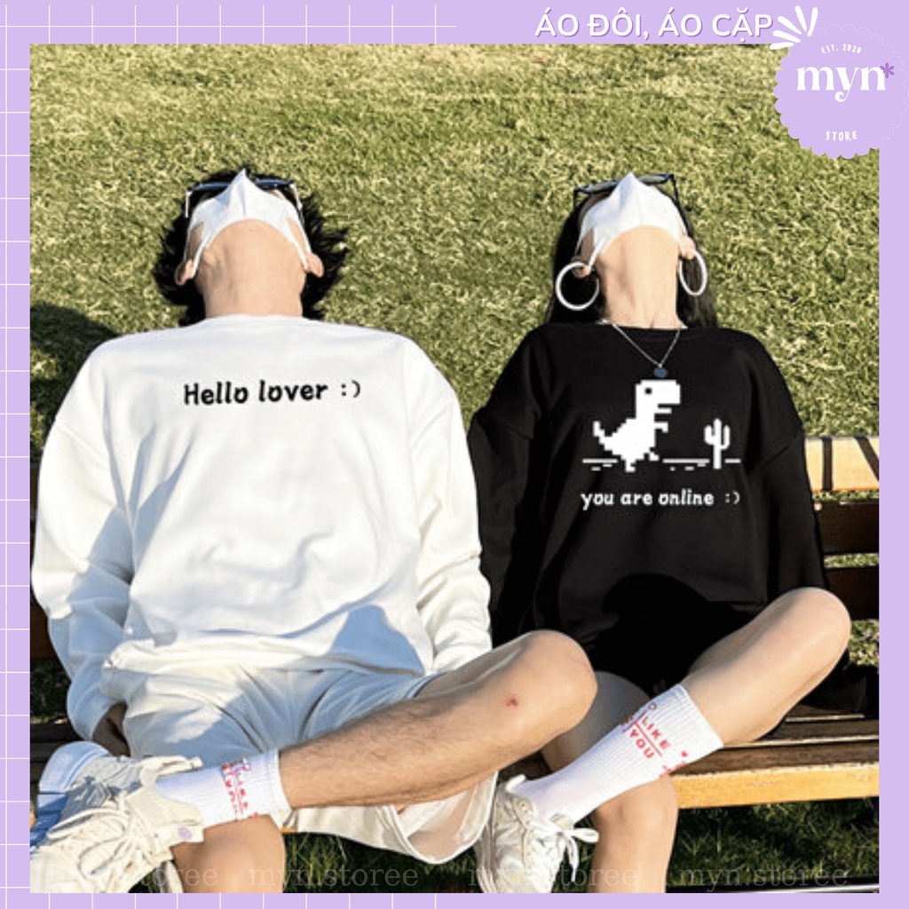 Áo Sweater Nỉ Đôi Form Rộng Đủ Size Nam Nữ Thu Đông Chất Nỉ Bông Dày Dặn Chuẩn Đẹp