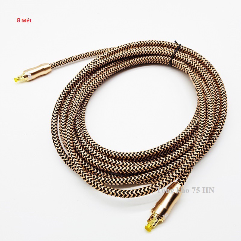 8met Cáp quang ETK Toslink OPTICAL(mạ gold 24k)