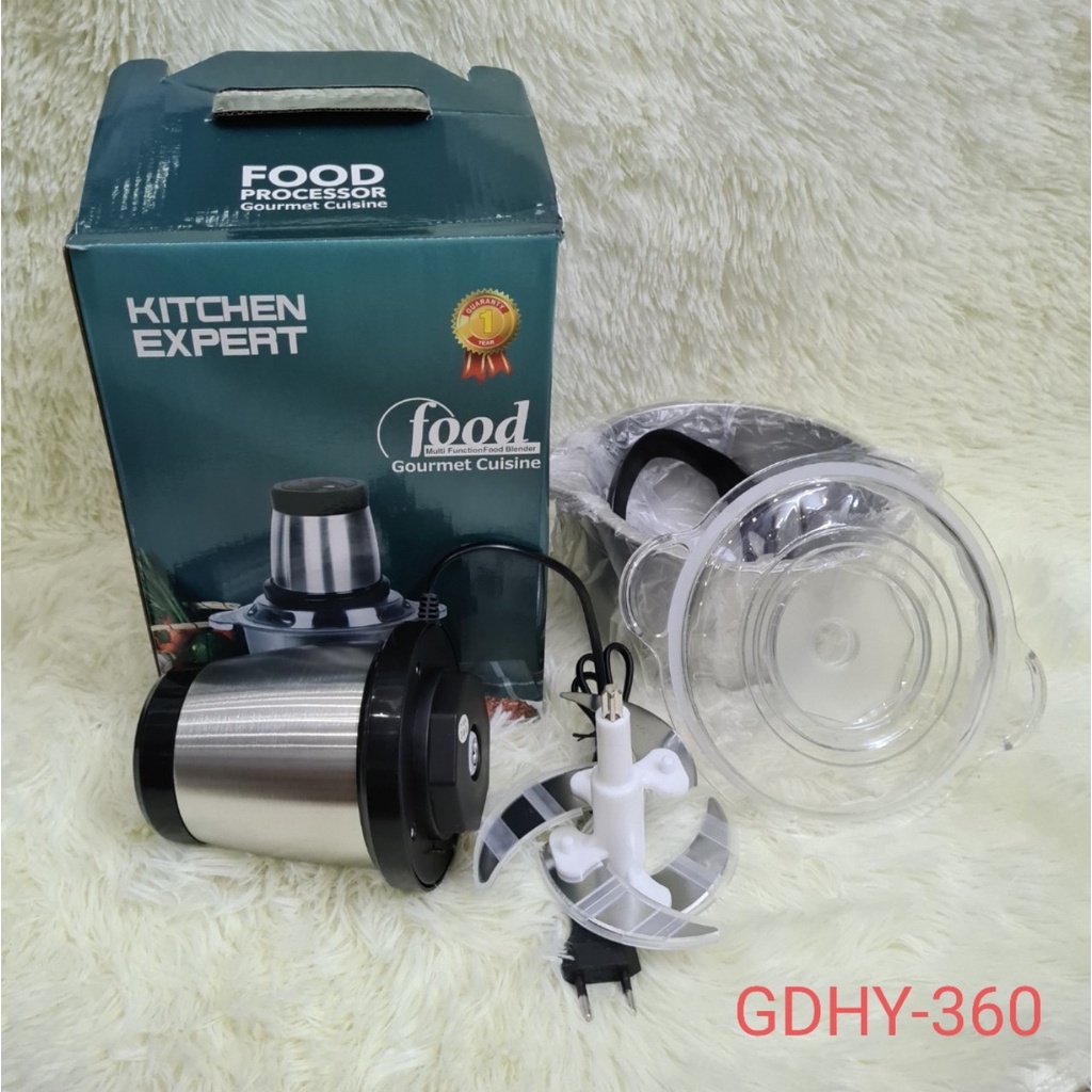 Máy xay thịt đa năng cối inox 304 2L , máy xay cầm tay 2021