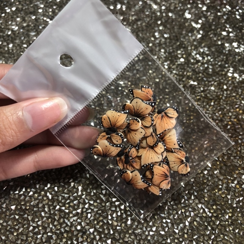 Bướm nửa.bướm bột nails.hoa bột làm móng.phụ kiện nails