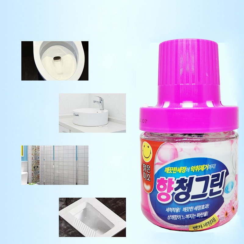 [BỘ 2] Lọ Thả Bồn Cầu - Cốc Thả Bồn Cầu Hàn Quốc - Tẩy Toilet - Khử Mùi Toilet - Diệt Khuẩn, Sạch Bệ Xí, Thơm - DUHALI