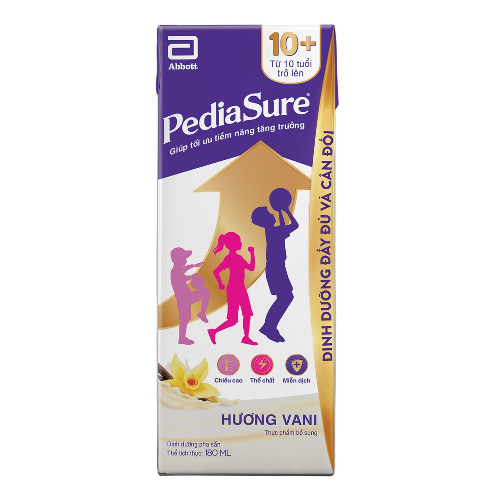 Lốc 4 Hộp Pediasure 10+ Cho Trẻ Từ 10 Tuổi 180ml/Hộp