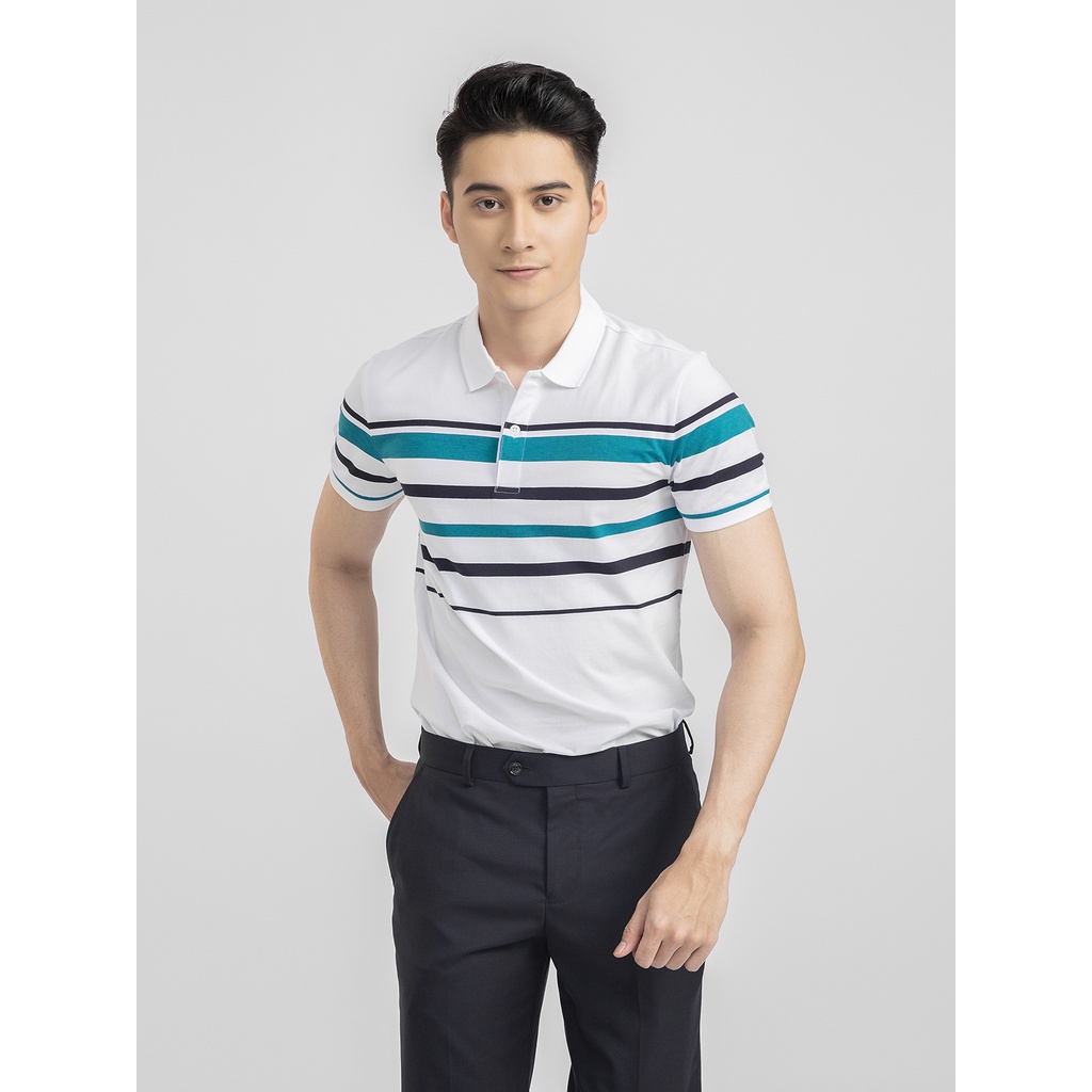 Áo Polo ARISTINO APS001S1 Cotton Mềm Nhẹ , Form Slim, Kẻ Ngang Sang Trọng Trẻ Trung