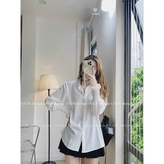 SƠ MI TRẮNG TAY CHUN CỔ ĐỨC