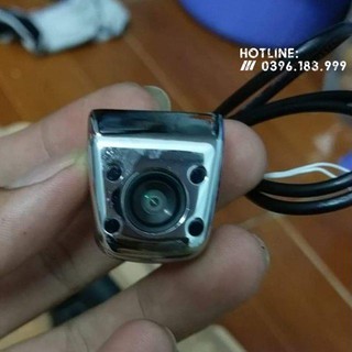 Camera lùi 4 mắt hồng ngoại vỏ crom chống nước mới 2020