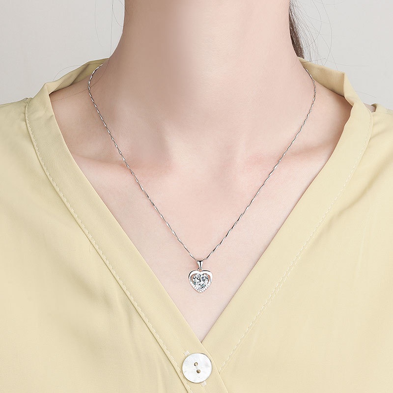 Vòng cổ Mặt Trái Tim Thời Trang Cho Nữ