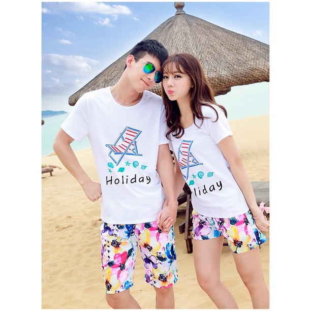 Áo Thun Đi Biển Cặp Đôi HOLIDAY