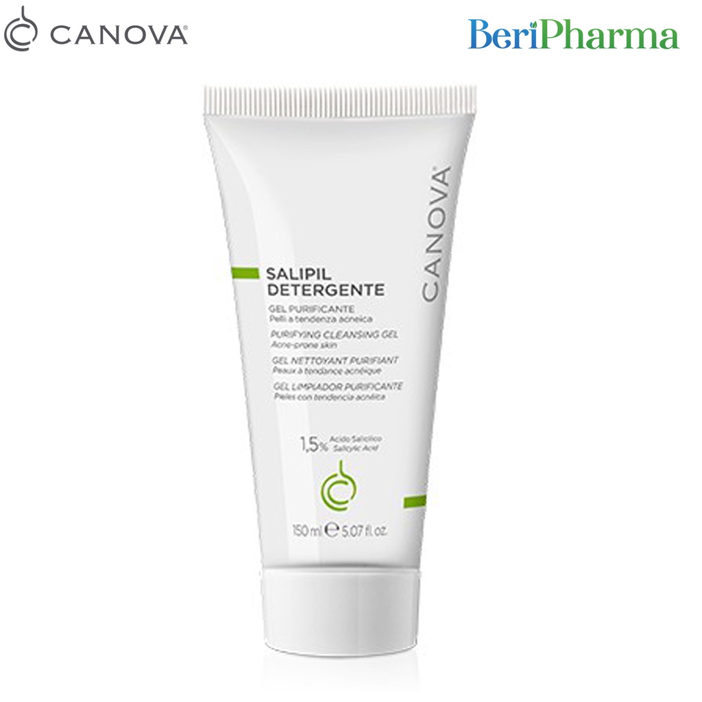 ✅  Canova Sữa Rửa Mặt Kiềm Dầu, Giảm Mụn SALIPIL DETERGENTE - PURIFYING CLEANSING GEL 150ml
